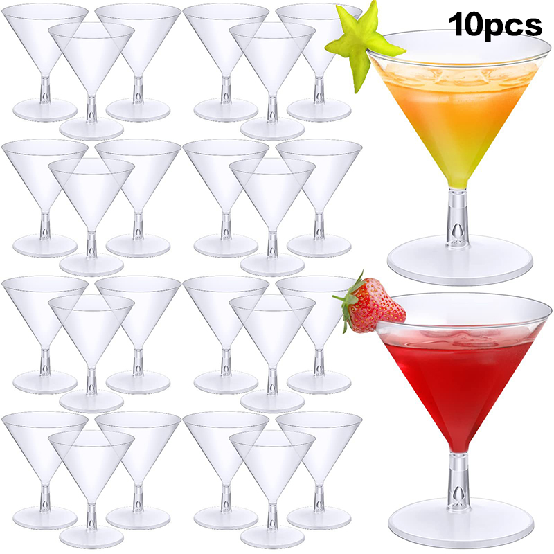 Champagne Tower Set - ● 10 個ファッションワインパーティーシャンパンカクテルプラスチックシャンパン使い捨てゴブレットビールカップパーティー食器