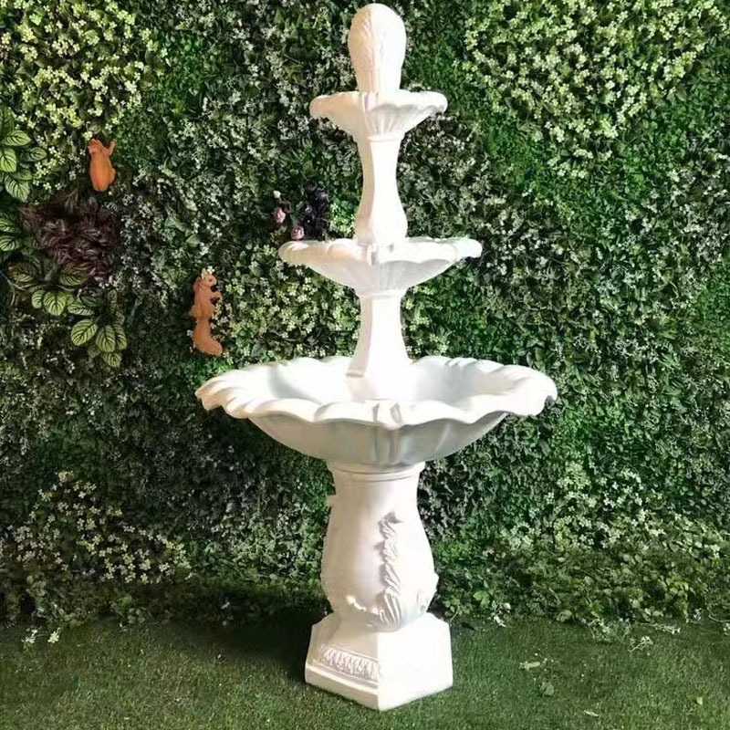 Wedding Fountain - 2メートルの薄いグラスファイバー製噴水、グラスファイバー噴水、ウェディング噴水、ヨーロッパ風ウェディングスプリング