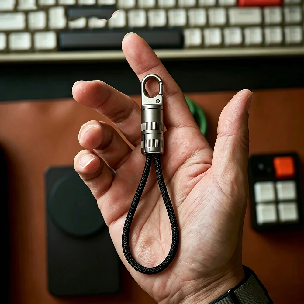 Wedding Power Supply - 20cmの短いUSB C - Type Cケーブル、急速充電対応、Type Cキーホルダーランヤードケーブル、iPhone
