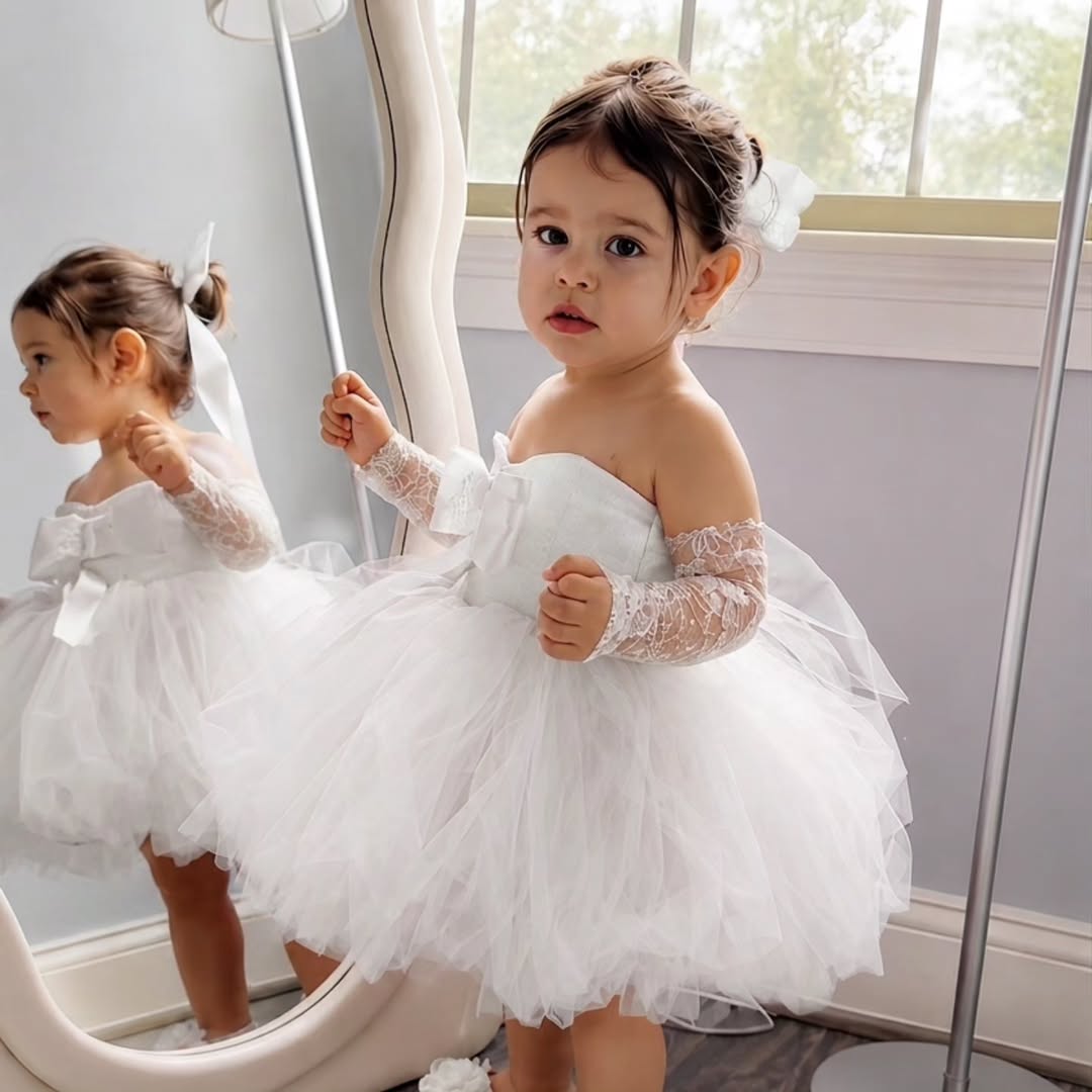 プリンセスイエローフラワーガールドレス結婚式用オフショルダー - Bridal Sash Ribbon のレビューと価格