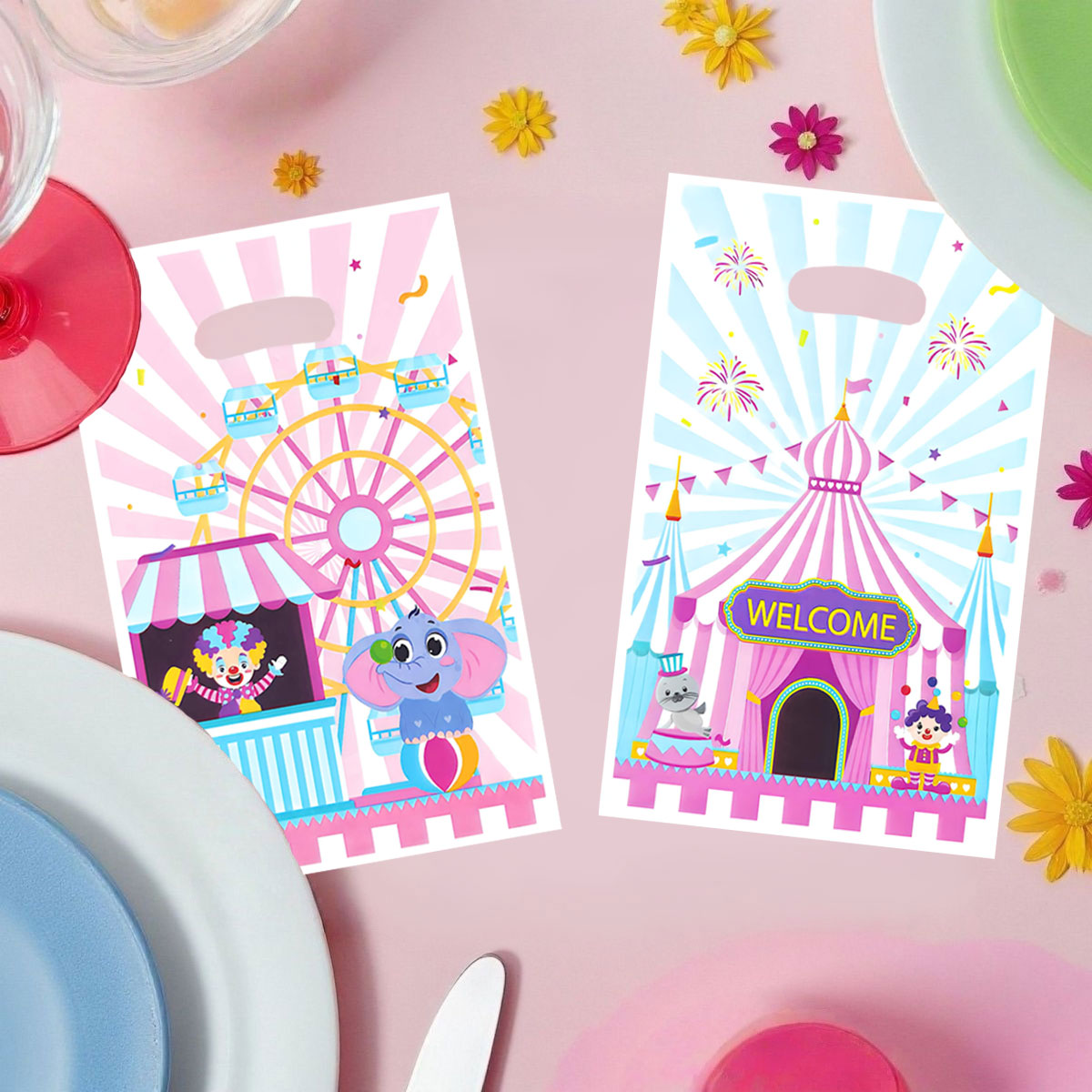 20個/40個入りパーティーギフトバッグ、遊園地やサーカスを - Wedding Party Supply Store のレビューと価格