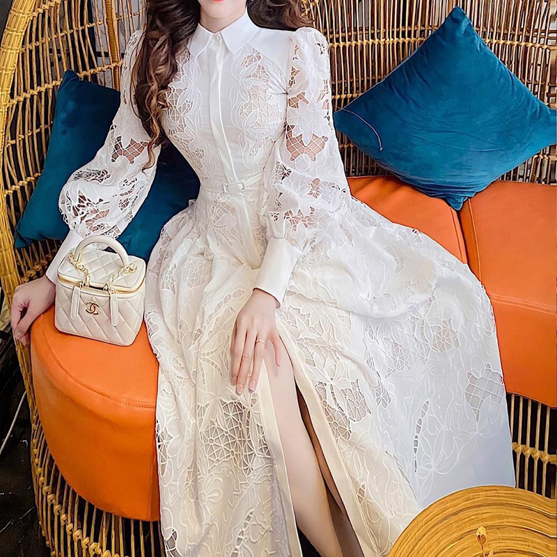 女性のための豪華なレースのドレス,長袖,白い色,イブニングド - Bridal Sash Ribbon のレビューと価格