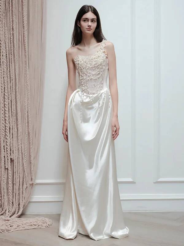 2025年フランス製ストラップレスイブニングドレス、花嫁向け - Wedding Fx のレビューと価格