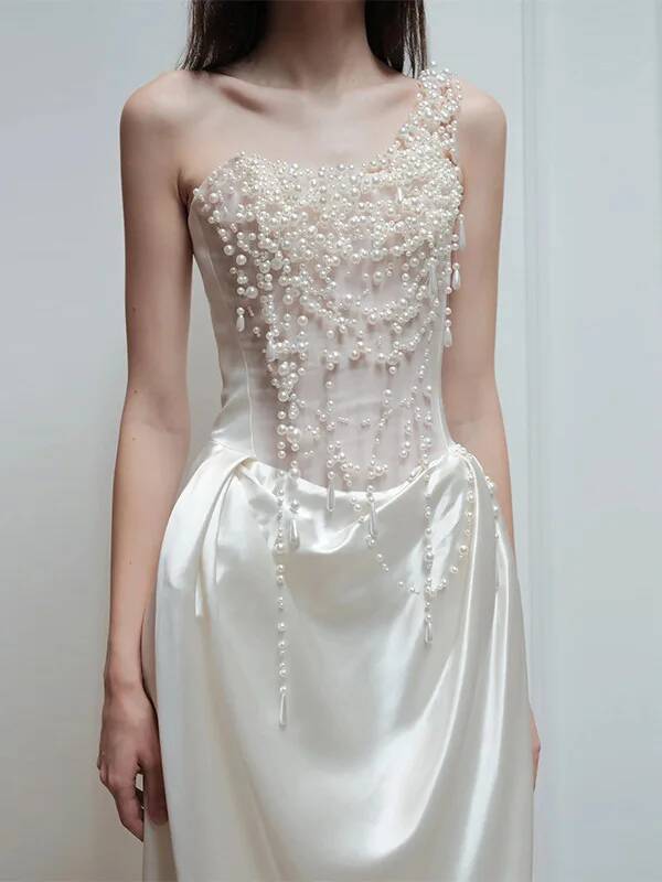 2025年フランス製ストラップレスイブニングドレス、花嫁向け - Wedding Fx のレビューと価格